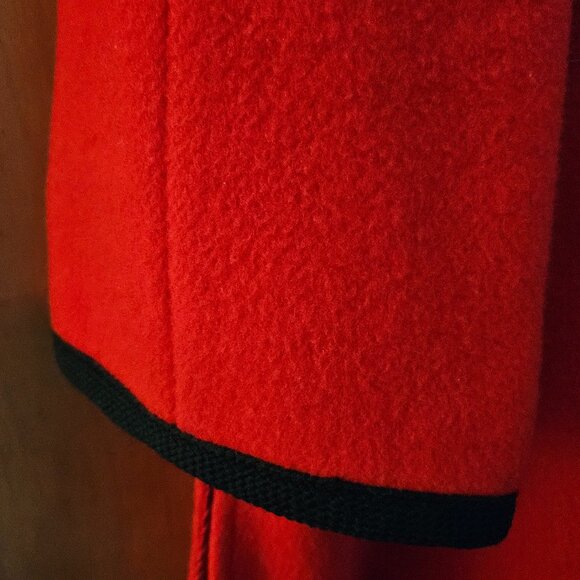 DONATED: Natalie Green By Bert Newman Women’s Red Short Wool Coat - Picture 8 of 16